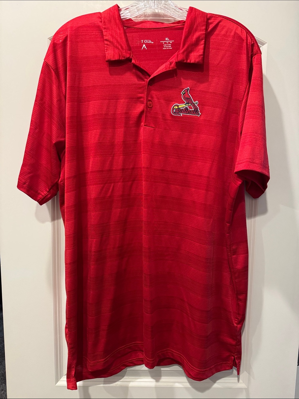 St. Louis Cardinals Men's Red Golf Polo